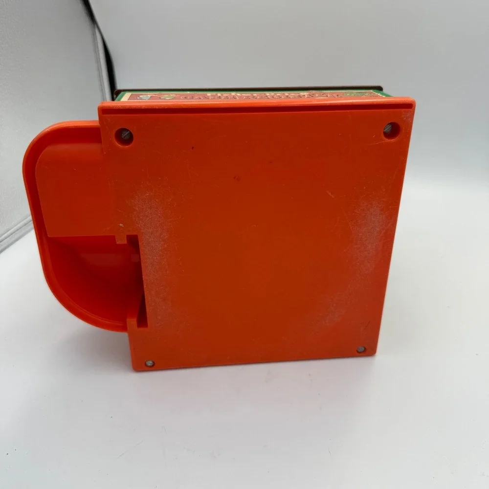 Vintage 1974 Fisher-Price Cash Register 926 Toy Yellow Orange Working Drawer